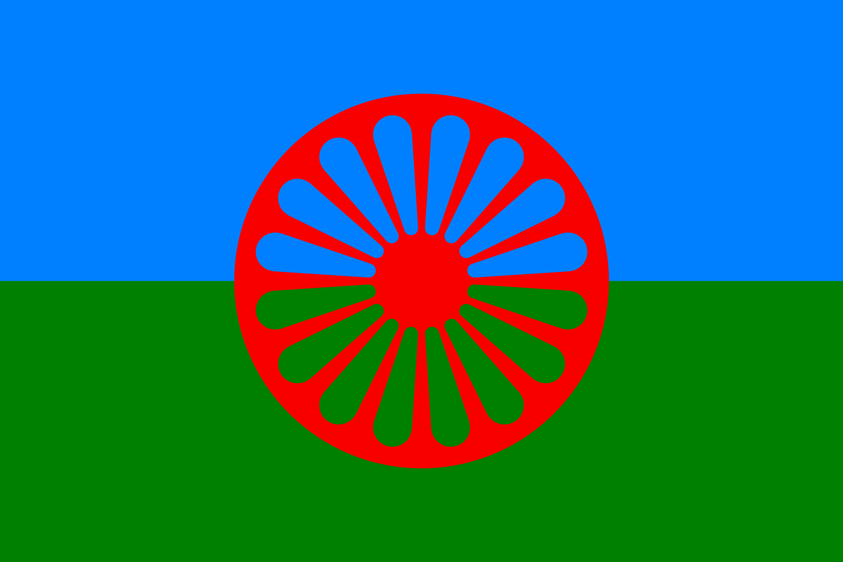 Flag of the Romani people.svg