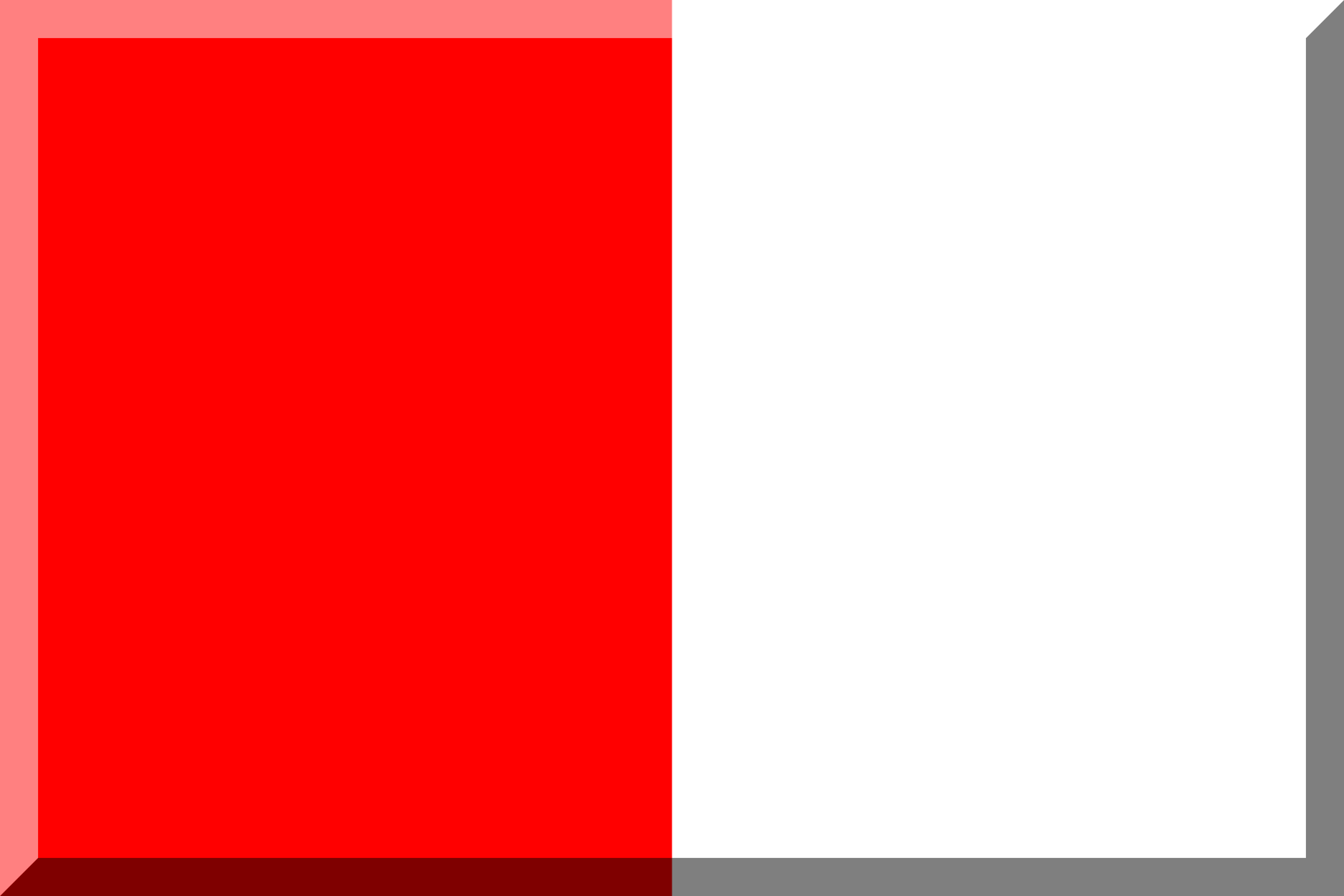 600px bisection vertical HEX-FF0000 White.svg