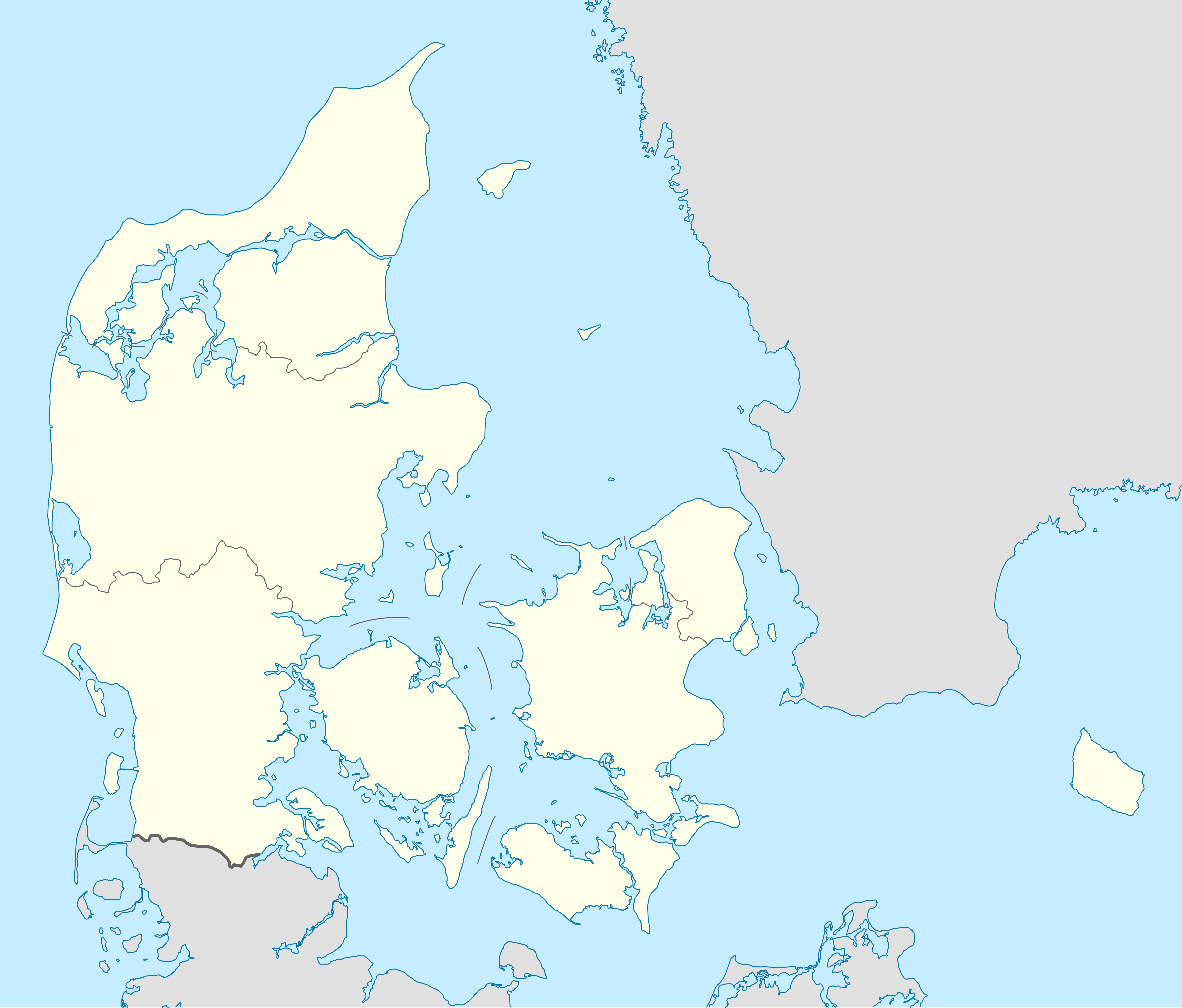 Allinge-Sandvig na karti Danska