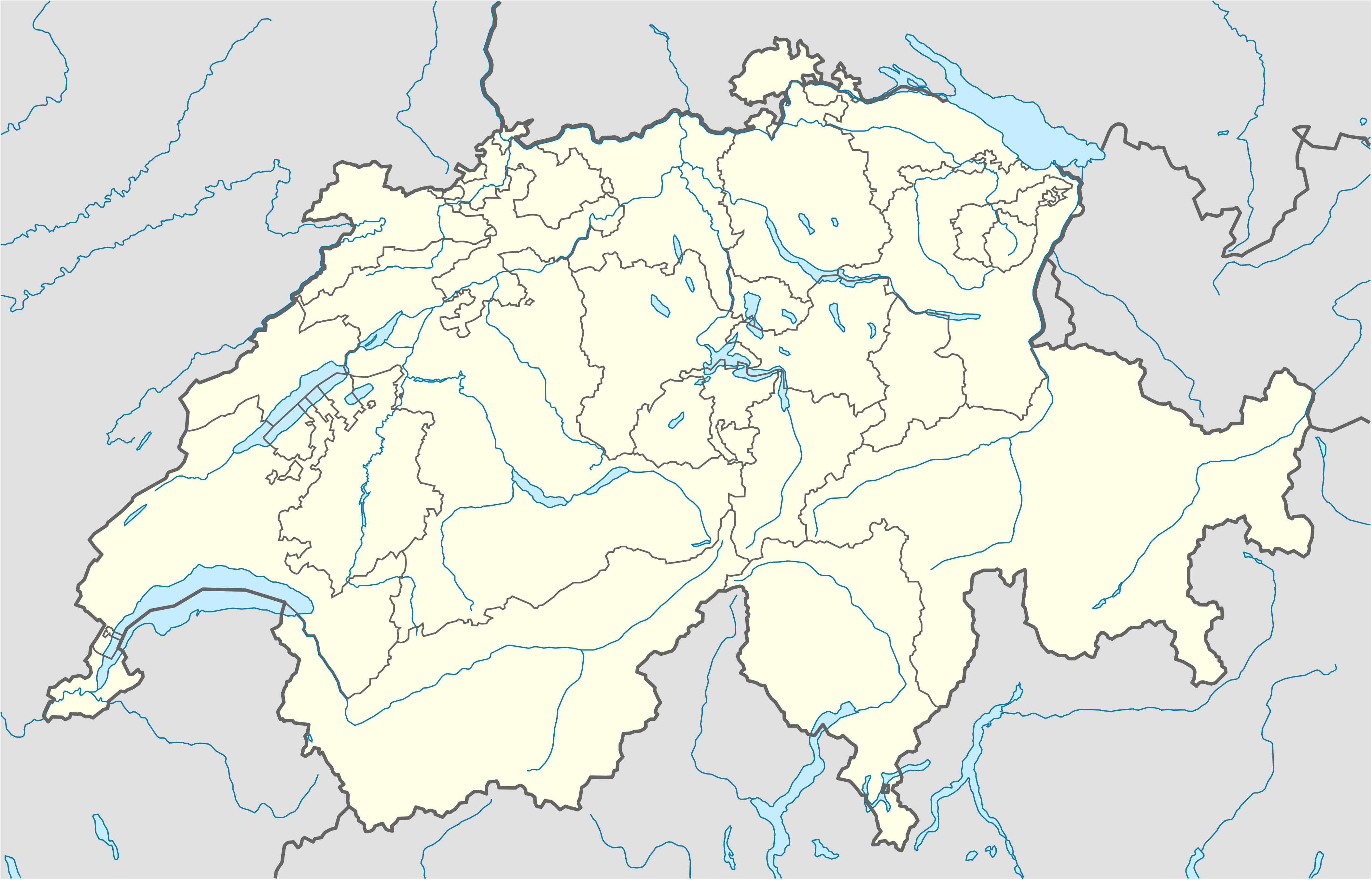 Bern na karti Švicarska