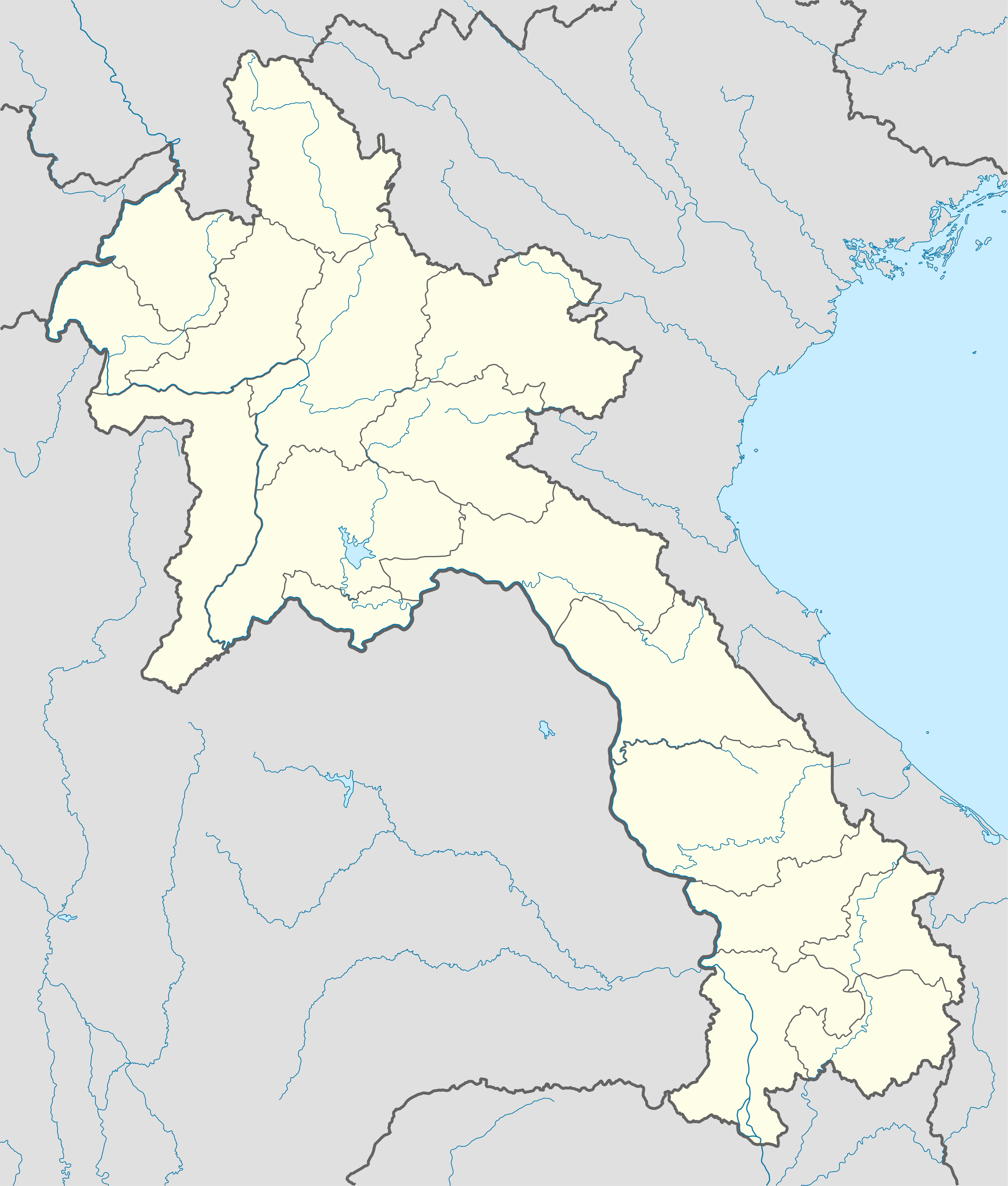 Xam Neua na karti Laos