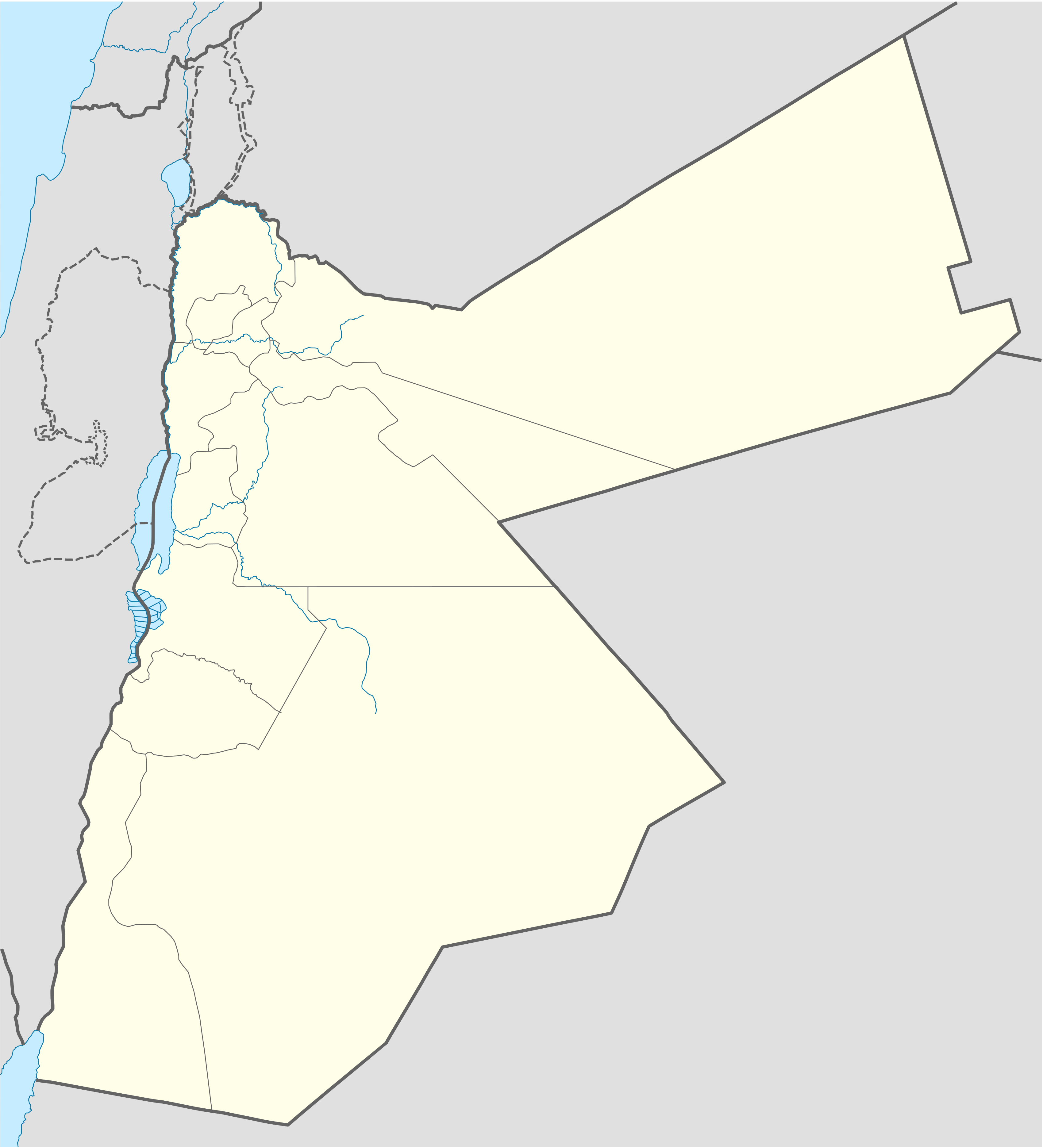 Aqaba na karti Jordan